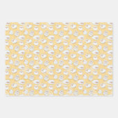 かわいい羊好きのタイルパーティー ラッピングペーパーシート (正面3)