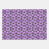 かわいい羊好きのタイルパーティー ラッピングペーパーシート (正面2)