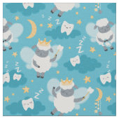 かわいい羊歯妖精の歯科衛生士 ファブリック (クローズアップ)
