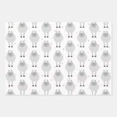 かわいい羊熱狂するの愛「鉱山鉱山」 ラッピングペーパーシート (正面2)