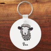 かわいい羊 キーホルダー (正面)