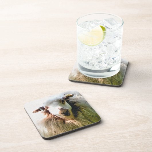 かわいい羊 コースター (右側)