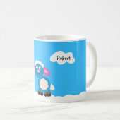 かわいい羊 コーヒーマグカップ (正面右)