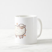 かわいい羊 コーヒーマグカップ (正面右)