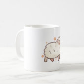 かわいい羊 コーヒーマグカップ (正面左)