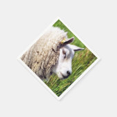 かわいい羊 スタンダードカクテルナプキン (角)