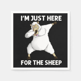 かわいい羊 スタンダードカクテルナプキン