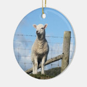 かわいい羊 セラミックオーナメント (左)