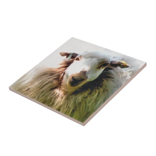 かわいい羊 タイル (側面)