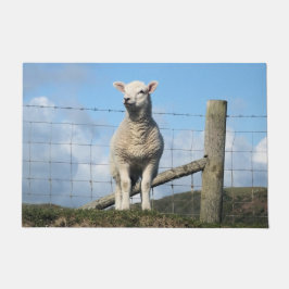 かわいい羊 ドアマット