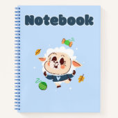 かわいい羊🐑💙✨ ノートブック (正面)