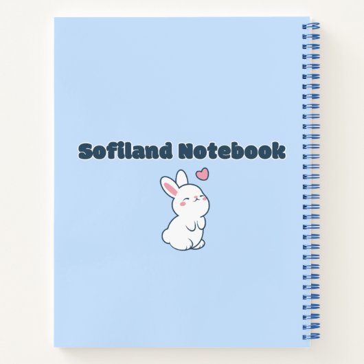 かわいい羊🐑💙✨ ノートブック (裏面)