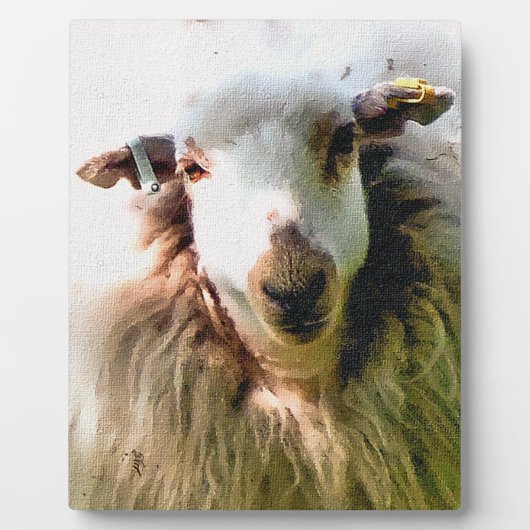 かわいい羊 フォトプラーク (正面)