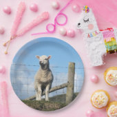 かわいい羊 ペーパープレート (パーティー)