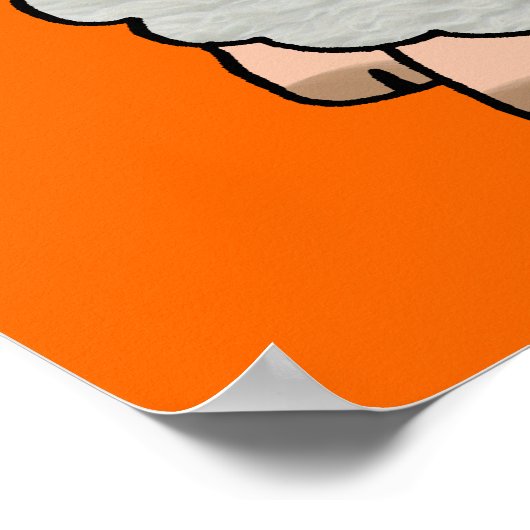 かわいい羊 ポスター (角)