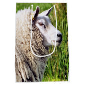 かわいい羊 ミディアムペーパーバッグ (裏面)