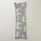 かわいい羊&ラムファーム動物のパターン ボディピロー (裏面 (縦))