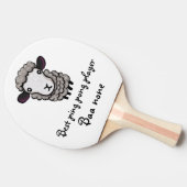 かわいい羊 卓球ラケット (横)