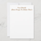 かわいい羊 招待状 (裏面)