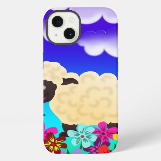 かわいい羊 iPhoneケース (裏面)