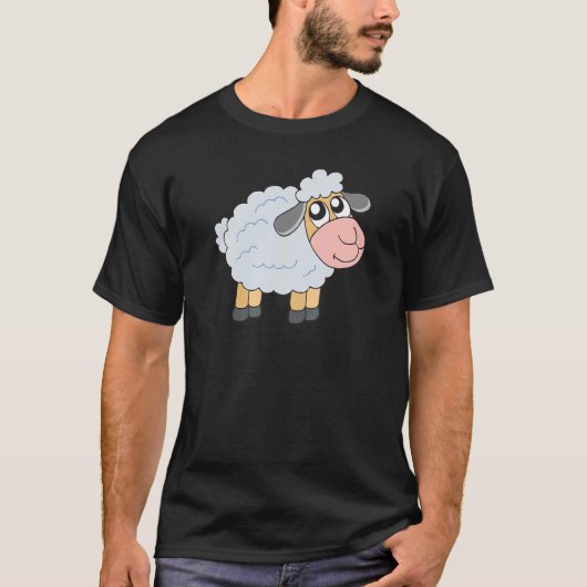 かわいい羊 Tシャツ (正面)