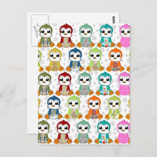 かわいい美しいカラフルの花 ポストカード (正面/裏面)