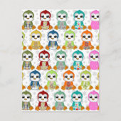 かわいい美しいカラフルの花 ポストカード (正面)