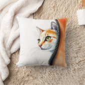 かわいい美しいトレンディーウォーターカラーキャットコレクション クッション (ブランケット)