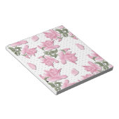 かわいい美しいピンクのバラ漫画レトロヴィンテージab ノートパッド (アングル)