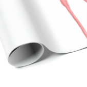 かわいい美しいピンクのフラミンゴのメキシコの鳥 ラッピングペーパー (ロールコーナー)