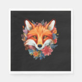 かわいい美しい水色のキツネ花 スタンダードランチョンナプキン (正面)