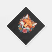 かわいい美しい水色のキツネ花 スタンダードランチョンナプキン (角)