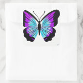 かわいい美しカラフルいかわいらし蝶 スクエアシール (バッグ)