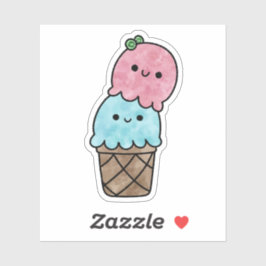 かわいい美味しいアイスクリーム シール