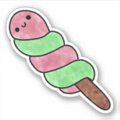 かわいい美味しいアイス シール (正面)