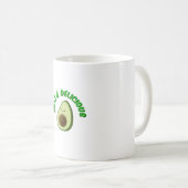 かわいい美味しいアボカド コーヒーマグカップ (正面右)