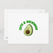 かわいい美味しいアボカド ポストカード (正面/裏面)
