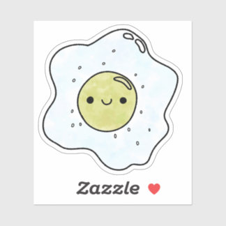 かわいい美味しいサニーサイドアップエッグ シール