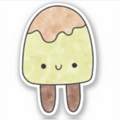 かわいい美味しいダブルスティックアイスクリーム シール (正面)