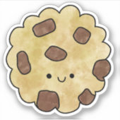 かわいい美味しいチョコレートクッキー シール (正面)