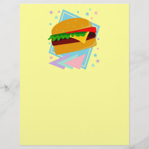 かわいい美味しいバーガー チラシ