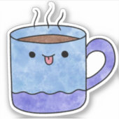 かわいい美味しいホットチョコレート シール (正面)