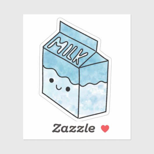 かわいい美味しいミルク シール (シート)