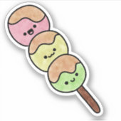 かわいい美味しい団子 シール (正面)
