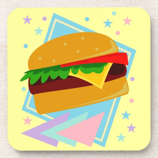 かわいい美味しそうなハンバーガー コースター (正面)