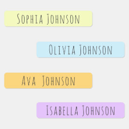 かわいい美学パステル子供の防水名ラベル ラベル