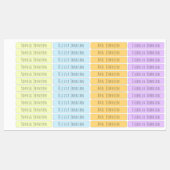 かわいい美学パステル子供の防水名ラベル ラベル (シート)