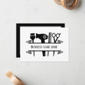 かわいい美容師どんな目的でも ノートカード (正面/裏面インサイチュ)