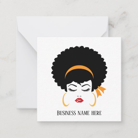 かわいい美容師メイクアップアーティストどんな目的でも ノートカード (正面)