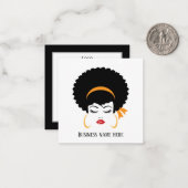 かわいい美容師メイクアップアーティストどんな目的でも ノートカード (正面/裏面インサイチュ)